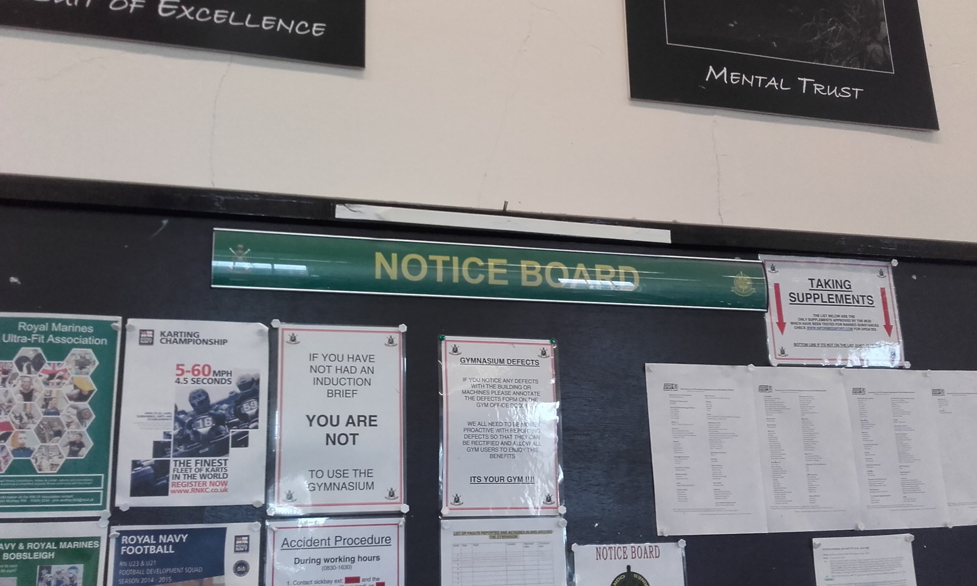Branded notice board