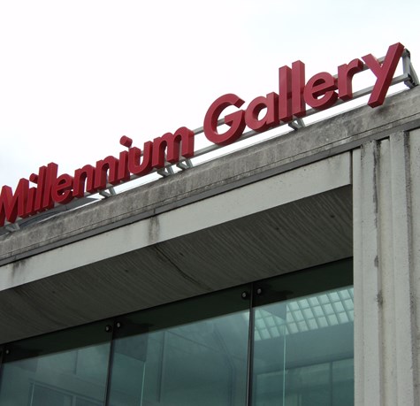 Millennium Gallery External Sign Sheffield