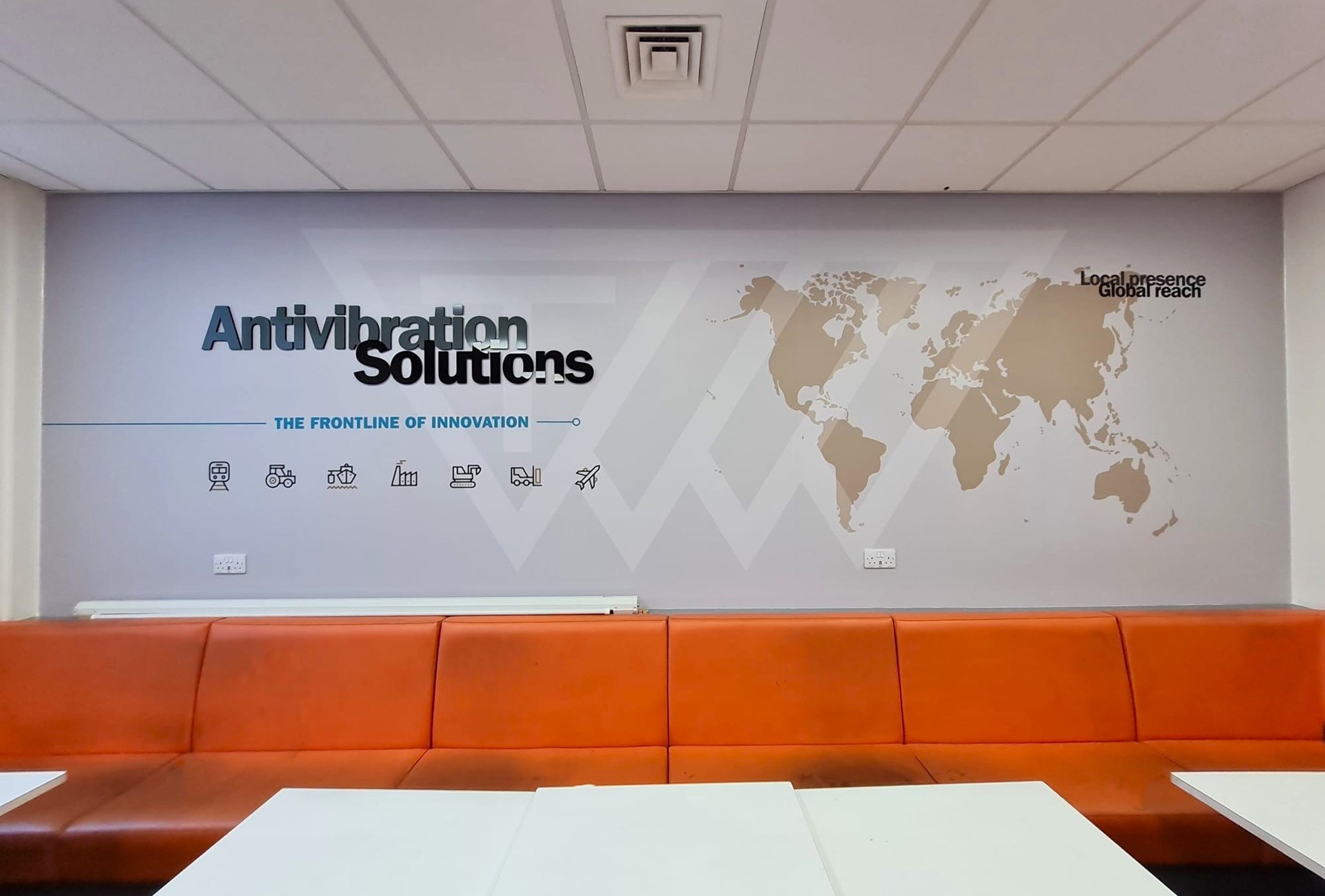Digitally Printed Wall Graphics With Acrylic Letters To Face Trelleborg Signs Express Leicester