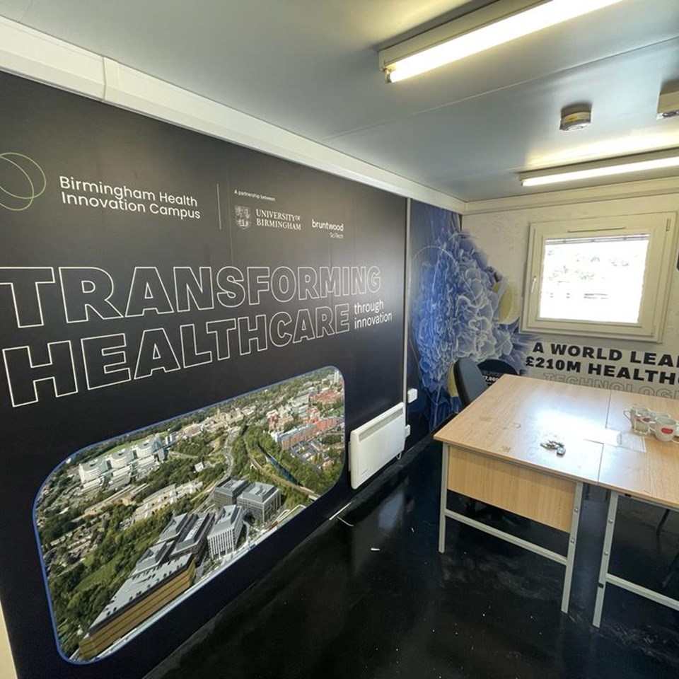 Printed Wall Graphics Portakabin Bruntwood Scitech Signs Express Birmingham 2