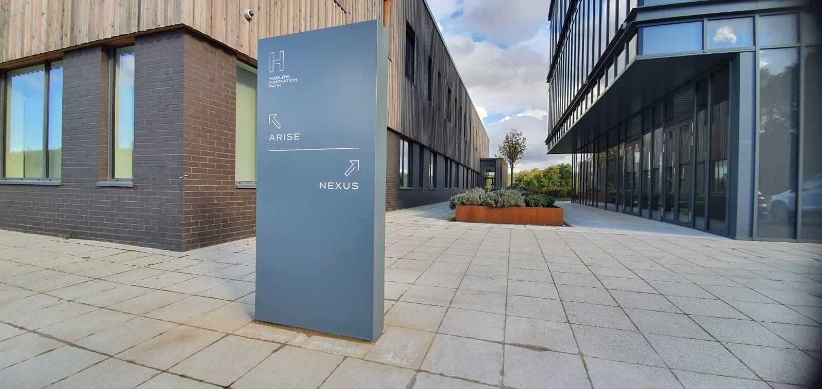 Directional Totem Sign Nexus And Arise Buildings Harlow Innovation Park