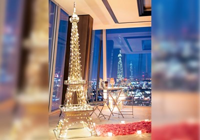 Scale Handmade Model Of The Eiffel Tower Made From Laser-Cut Plywood