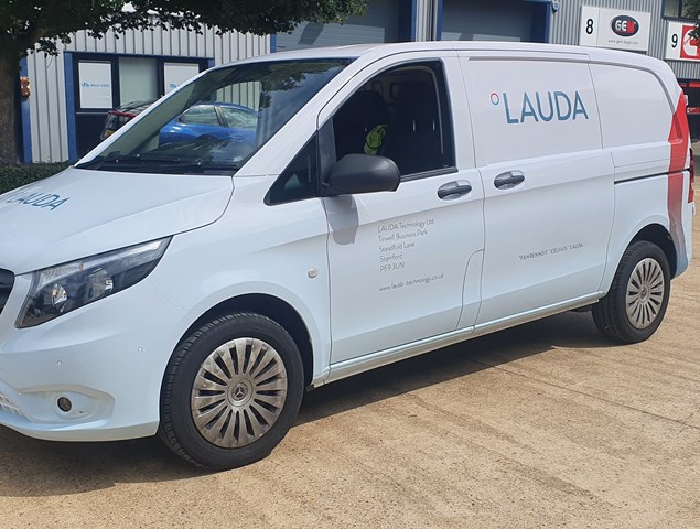 Full van wrap for LAUDA Technology Ltd