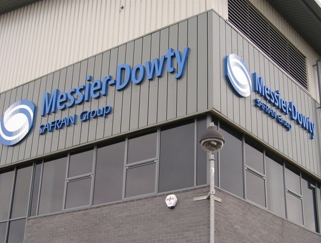 Messier Dowty Gloucester Outdoor Business Sign