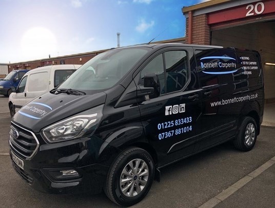 Bonnett Carpentry In Bath Van Fleet Decals (Signs Express Bath)