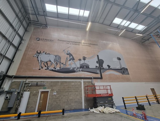 Warehouse Wallpaper LT Foods By Signs Express Harlow