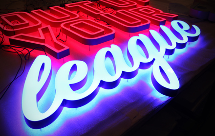 Faux Neon Sign