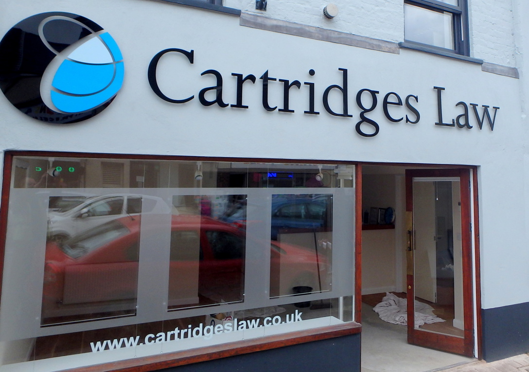 Cartridges Law Front Signage