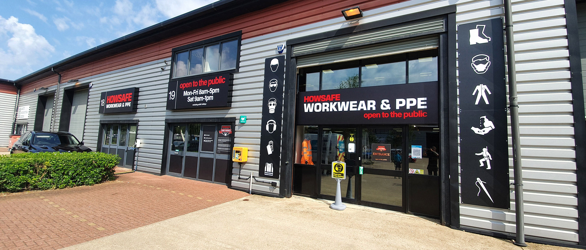 Howsafe Workwear signage makeover