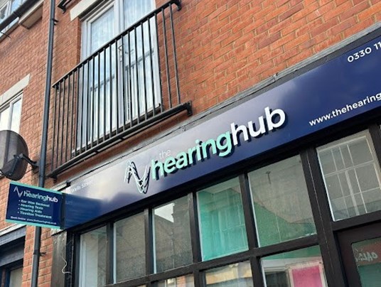 The Hearing Hub - After - Exterior Signage