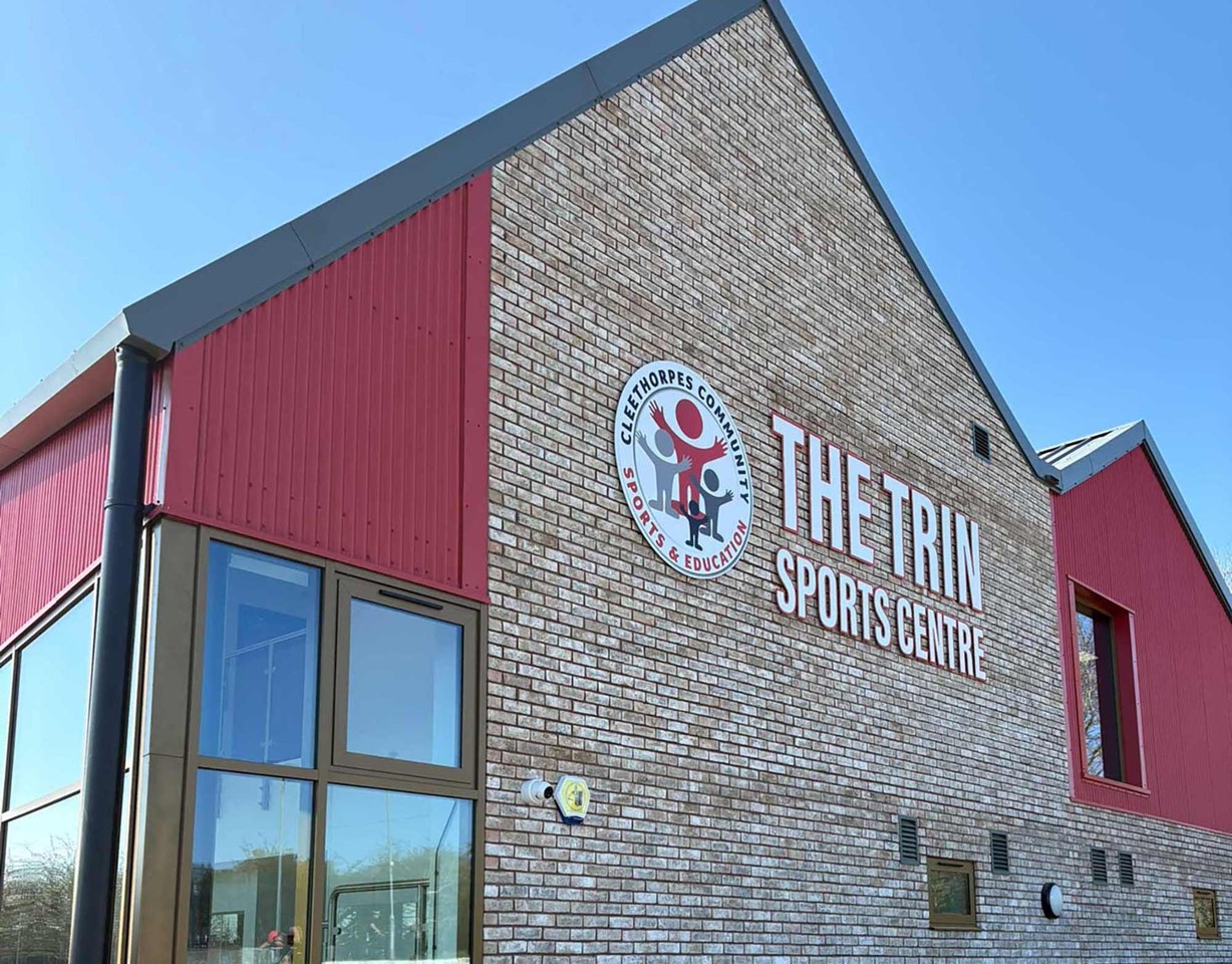 The Trin Sports Centre - External Sign