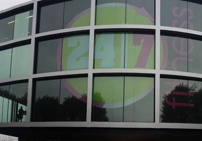 Signage Gains for 24/7 Fitness