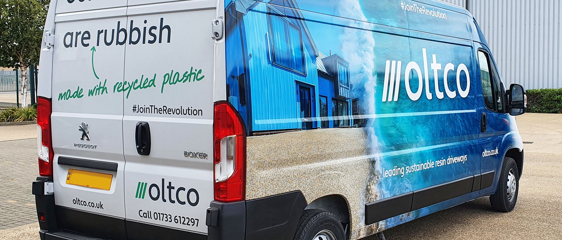 Peugeot Boxer sides wrapped for Oltco Peterborough