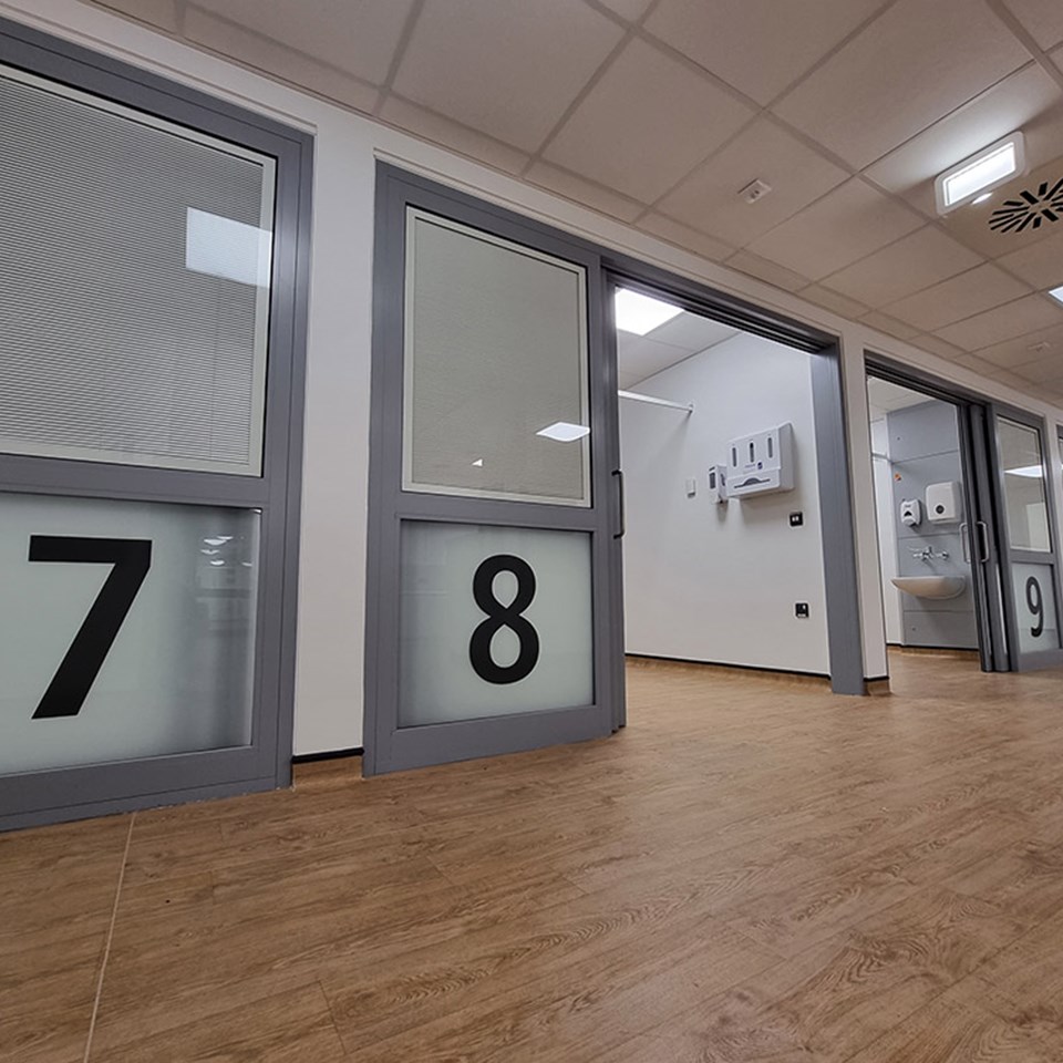 Wayfinding Window Graphics Royal Worcestershire Hospital