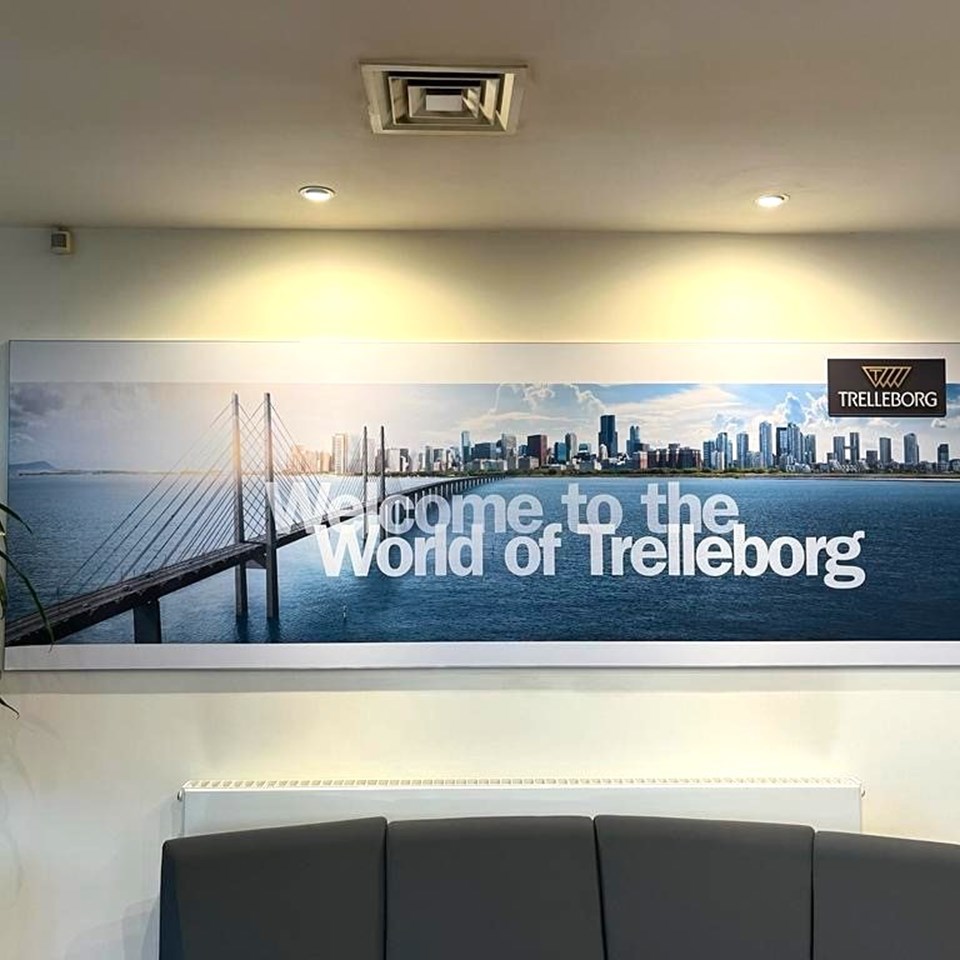 Aluminium Frame With Digitally Printed Textile Skin Trelleborg Signs Express Leicester