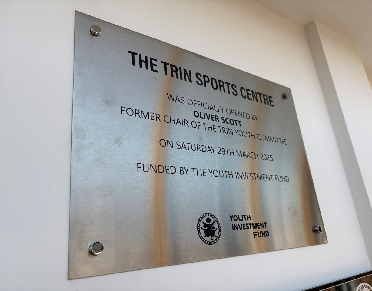 The Trin Sports Centre - Plaque