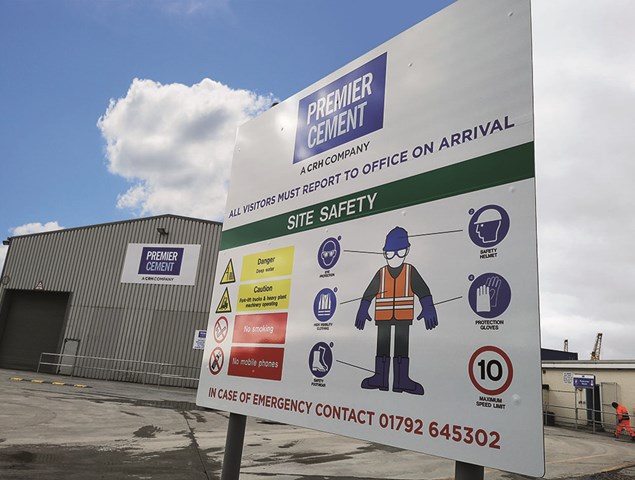 Premier Cement Construction & Tradespeople Outdoor Business Signs Post And Panel Signs (Swansea)
