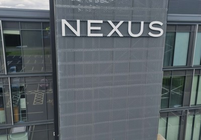 NEXUS External 3D Lettering Installed At High Level By Signs Express Harlow