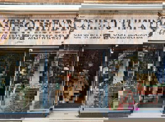 Shop front and fascia signage