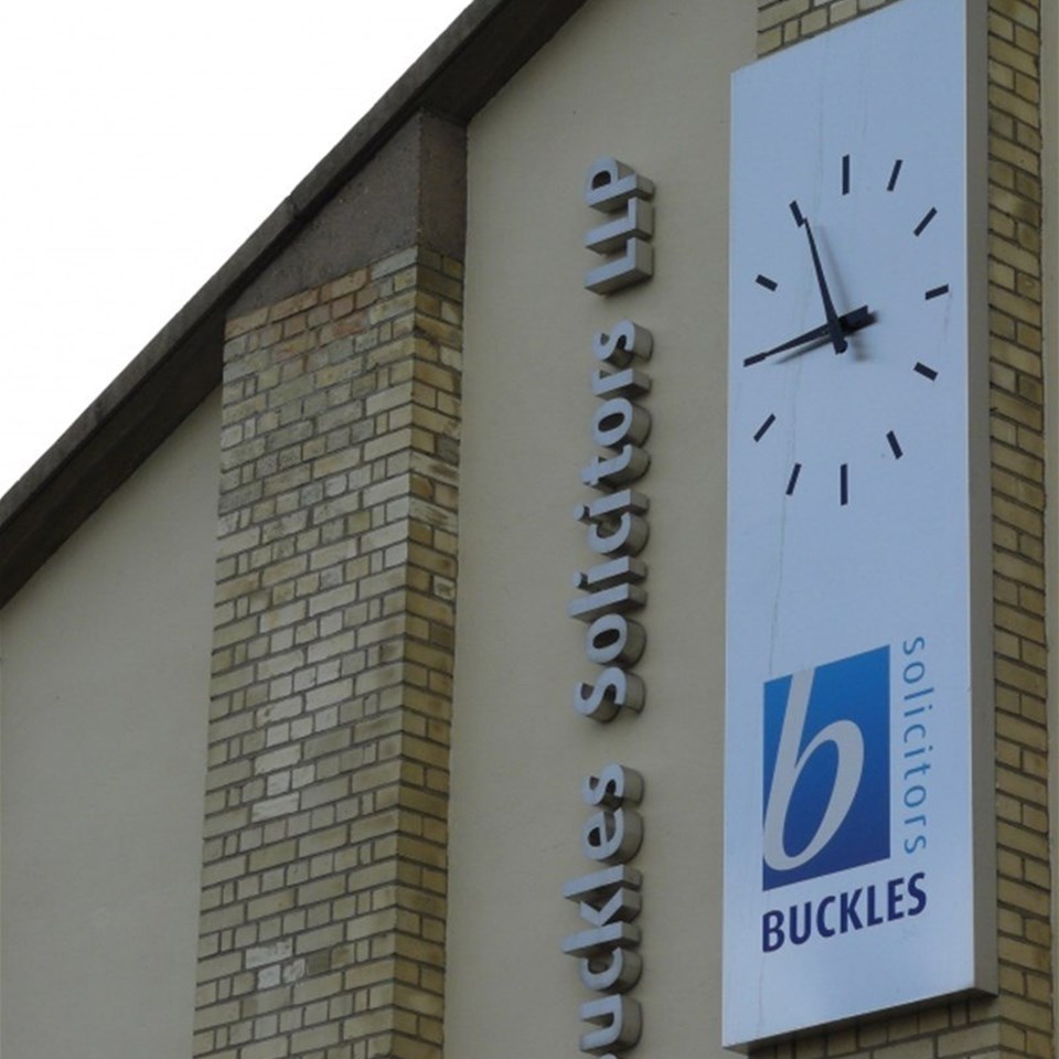 Buckles Solicitors Exterios Signage Peterborough