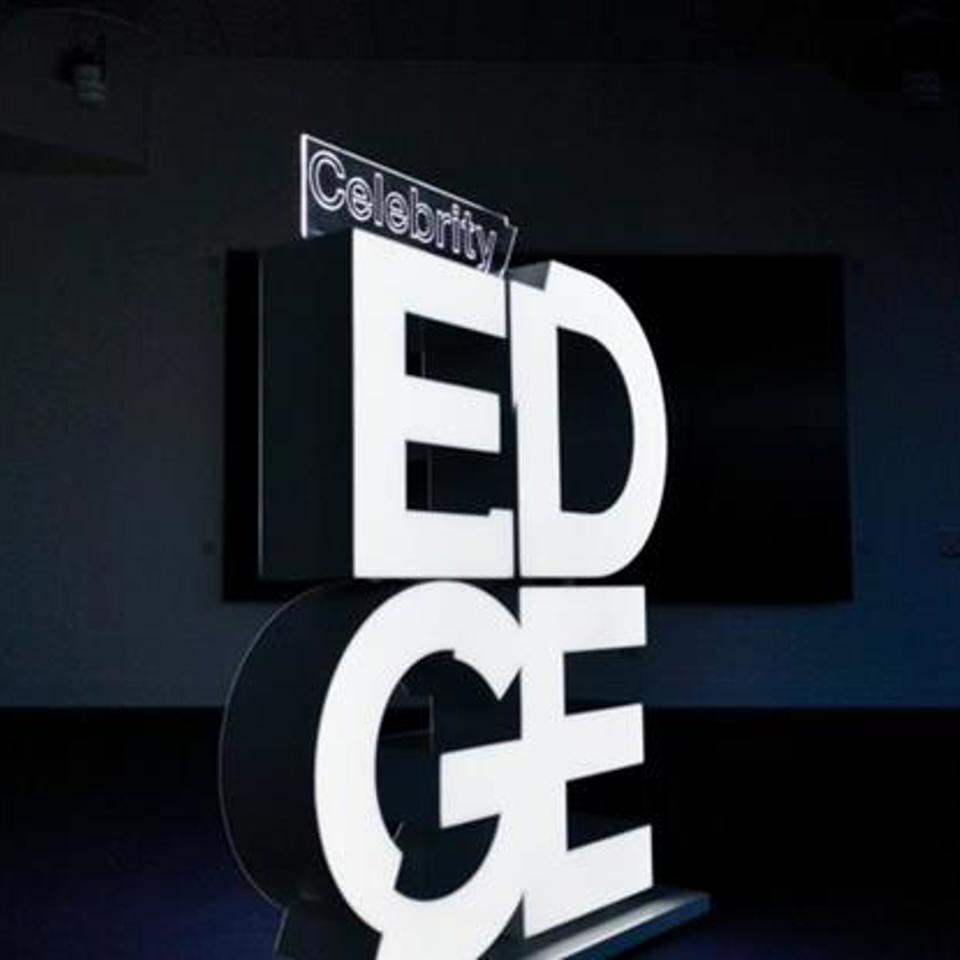 Celebrity Edge illuminated sign
