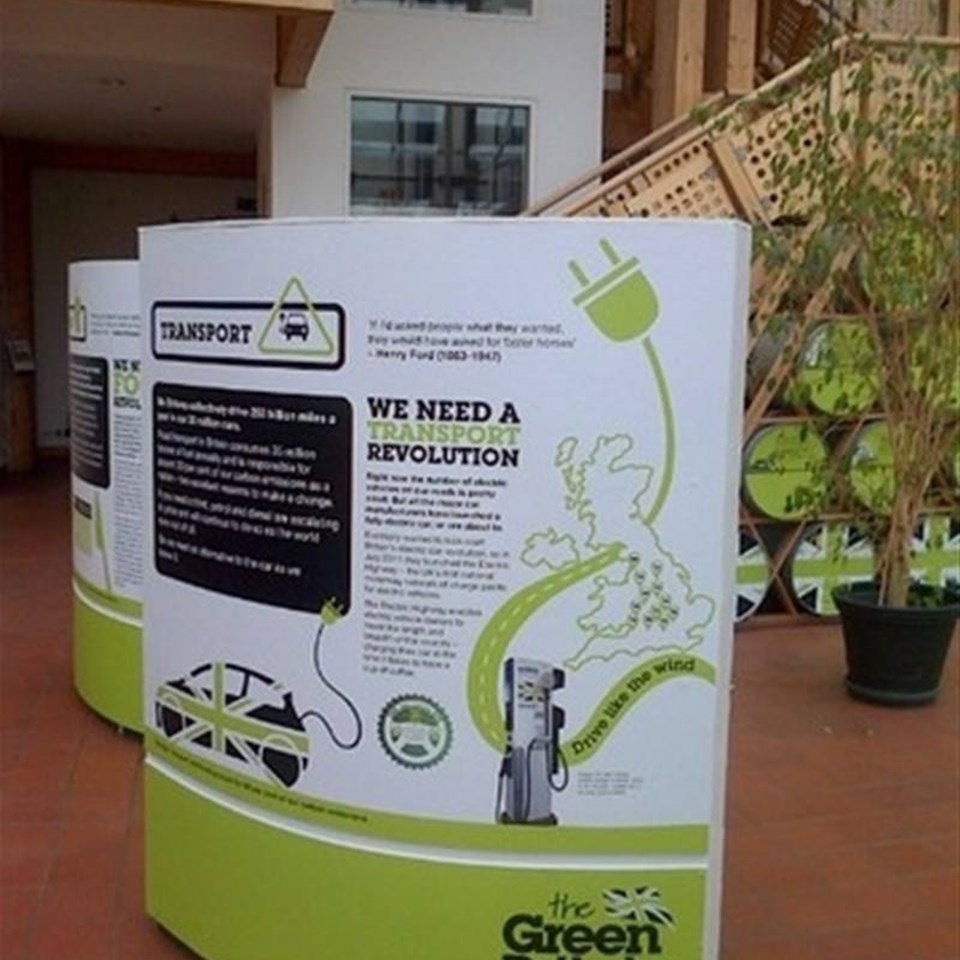 Green Britain Centre Exhibition Display Peterborough