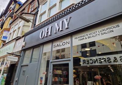 Exterior Fascia Sign For Oh My Salon