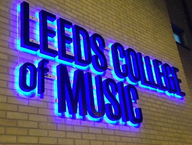Leeds College Of Music Education & Schools Outdoor Business Signs Illuminated Signs