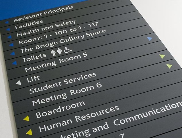 Wayfinding Sign Board For College Bath