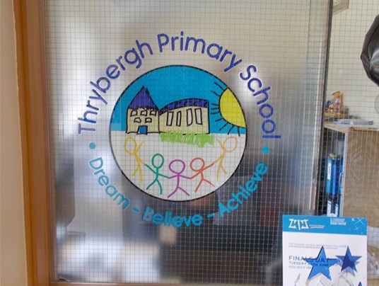 Primary School Signage Interior Window Graphics Rotherham