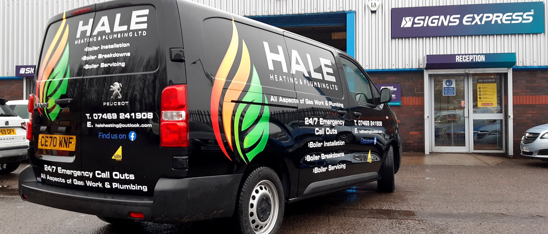 Vehicle graphics for local tradesmen