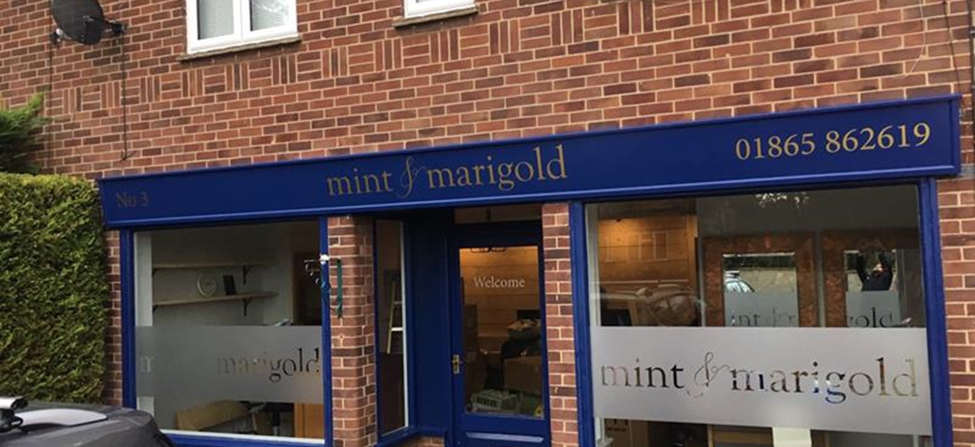 Mint Marigold Exterior Fascia Signage Oxford