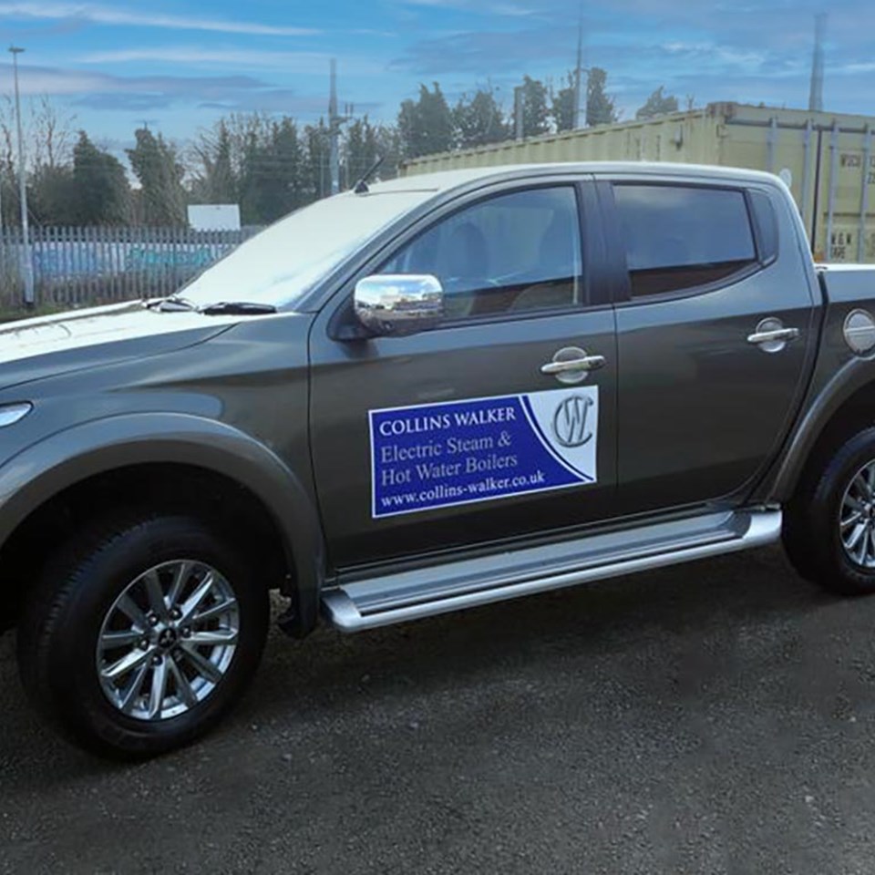 Collins Walker Magnetic Car Sign Bedford