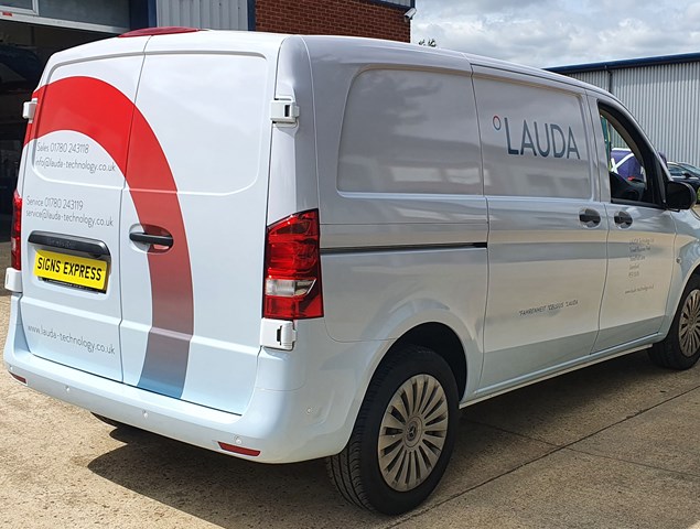 Fully wrapped Mercedes Vito for Lauda Technology Ltd