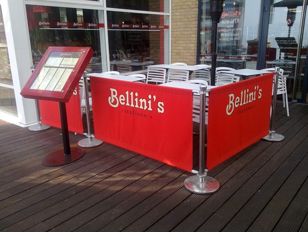 3. Street Promotion Cafe Style Barriers