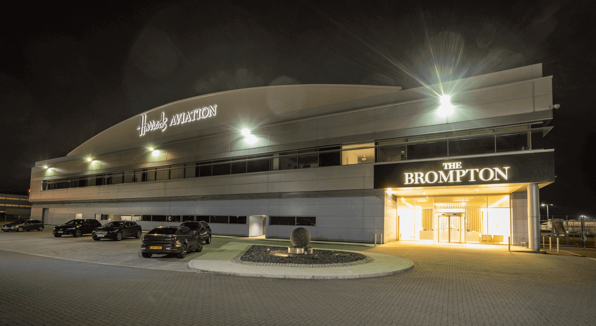 Illuminated Signage The Brompton At Harrods Aviation London Stansted Airport