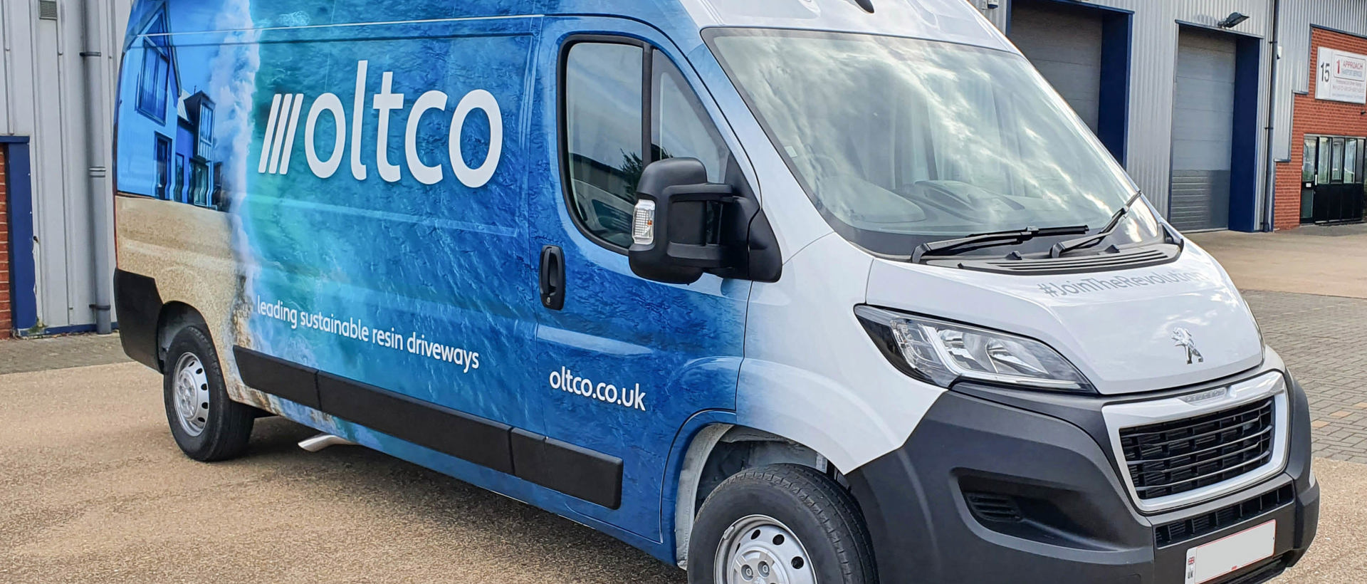 Peugeot Boxer sides wrapped for Oltco Peterborough