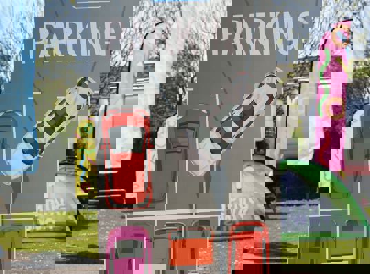 Outdoor pop up banner