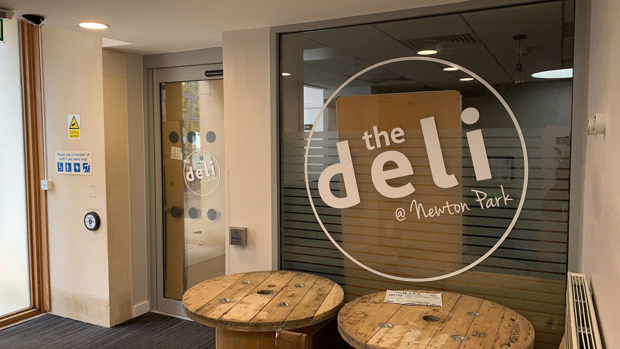 Signs Express Bath Install Bath Spa University Cafe Signage