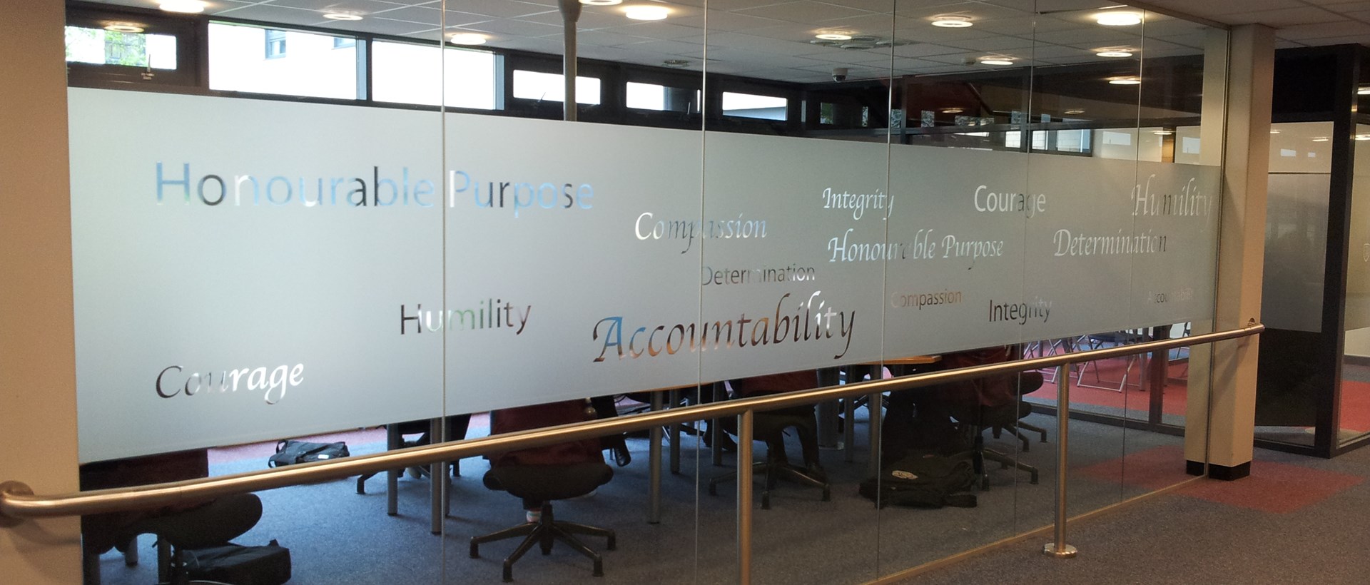 Trinity Academy Doncaster Education & Schools Window Graphics Etched Window Graphics