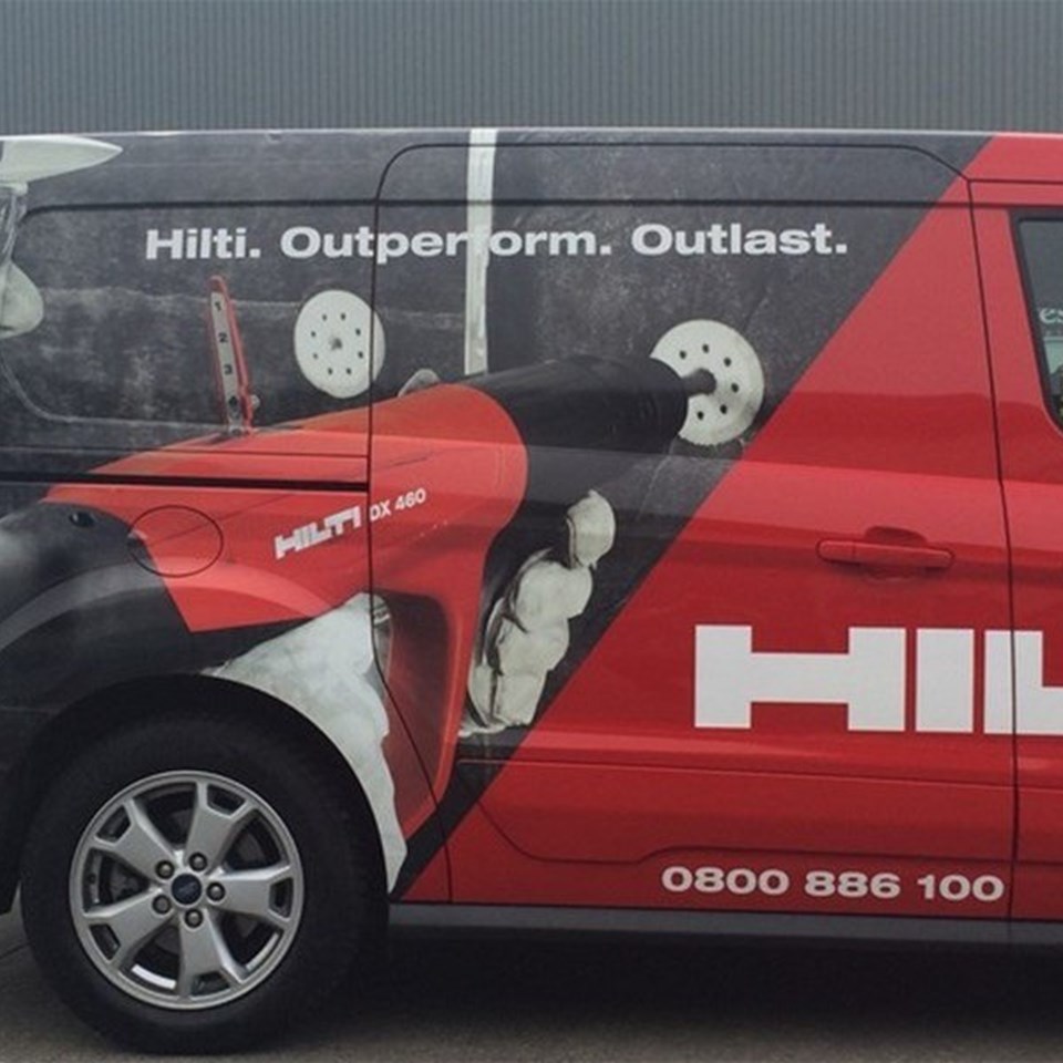 Basildon Hilti Half Wrap With Printed Vinyl