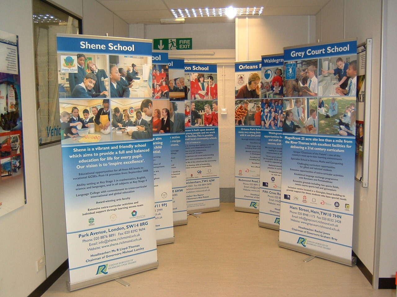 Shene School Education & Schools Exhibition Stands & Displays Pop Up Stands