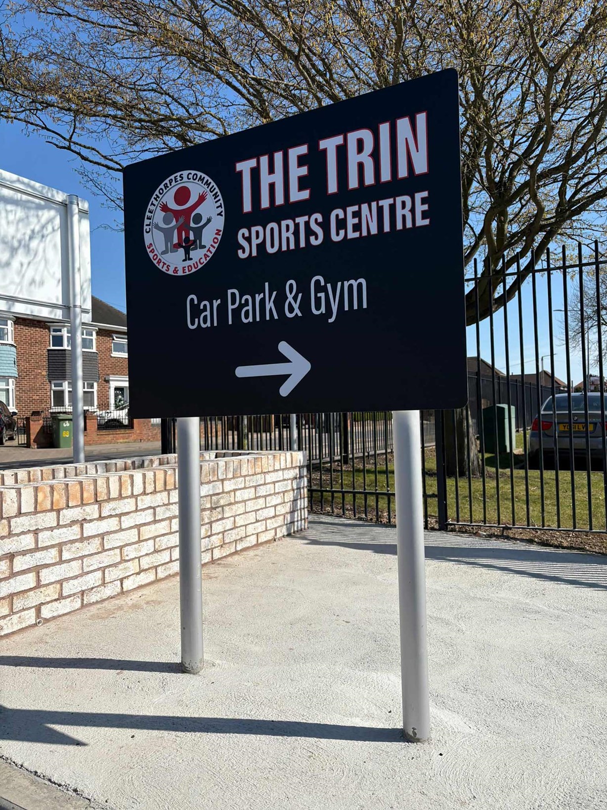 The Trin Sports Centre - Post and Panels (1)