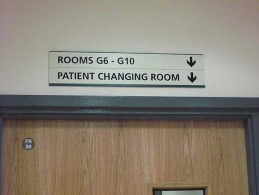 Internal Way Finding Signs For Roundwell Medical Norwich
