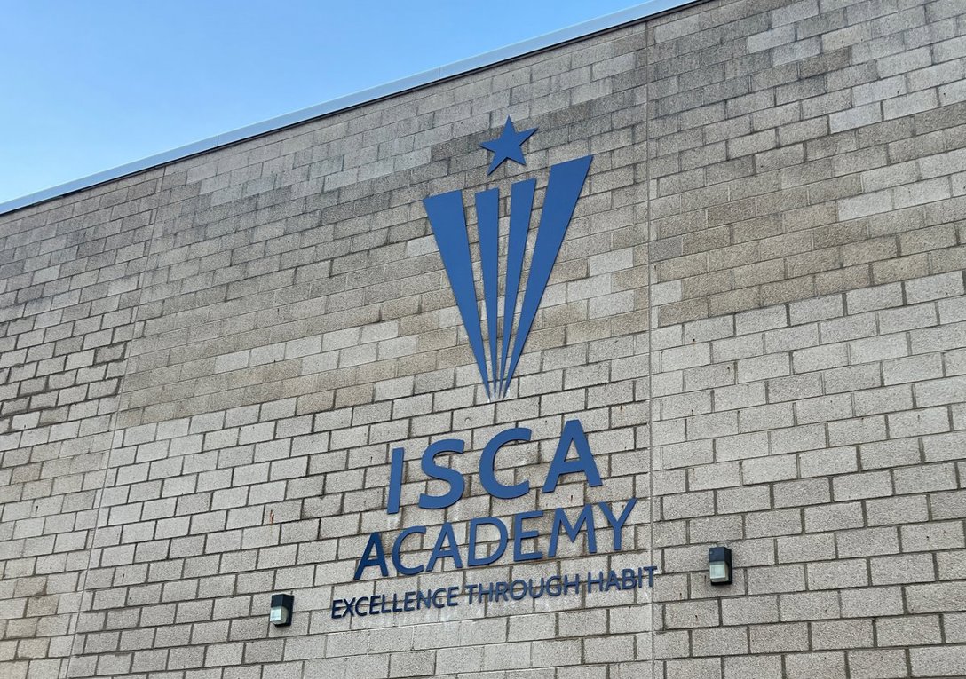 Powder Coated Fret Cut Stainless Steel Letters And Logo