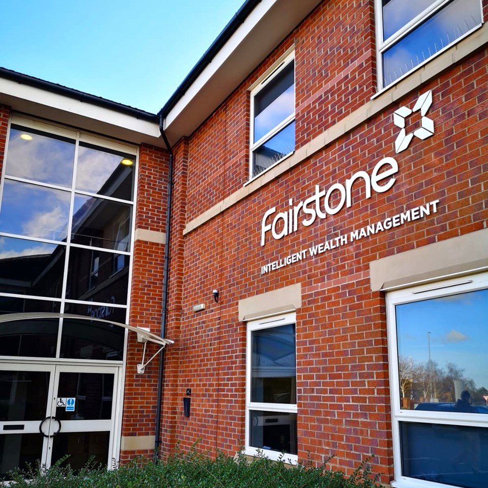 Flat Cut Acrylic Letters On Locators Fairstone Signs Express Leicester