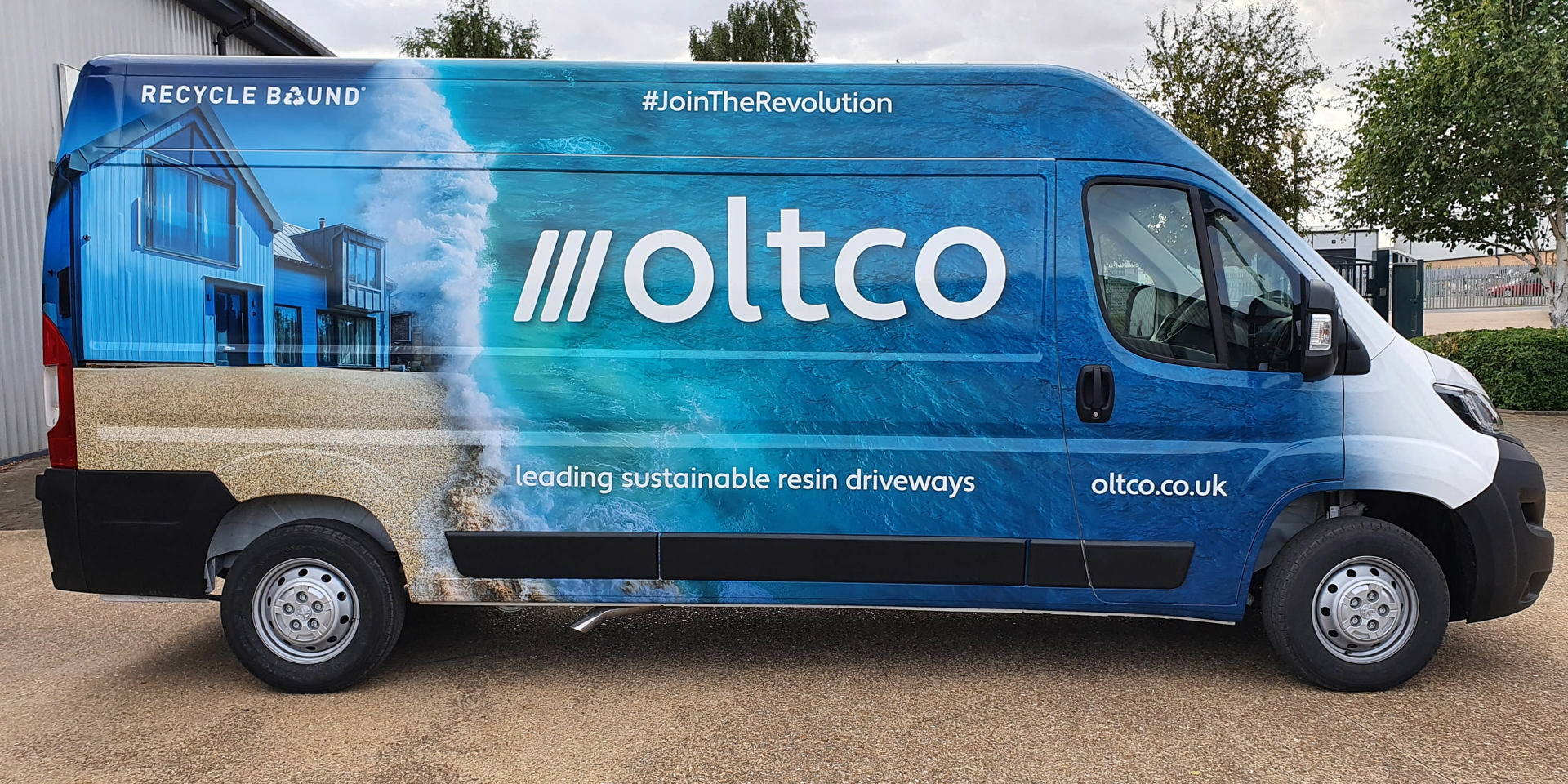 Peugeot Boxer sides wrapped for Oltco Peterborough