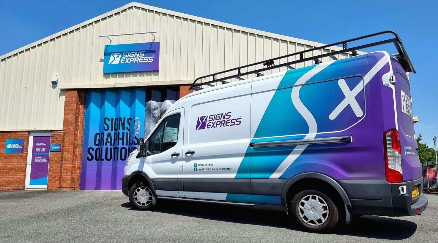Branded Van Graphics Of Company Vehicle By Signs Express Worcecster