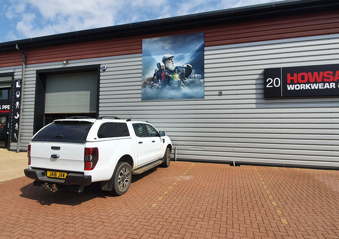 Howsafe signage update with Flexface signs and PVC banners