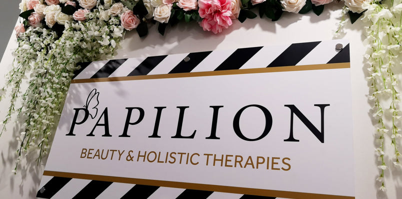 Interior signage for shops and retail